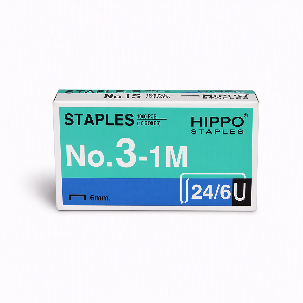 Hippo Staples No. 3-1M 24/6 Box of 1000 staples