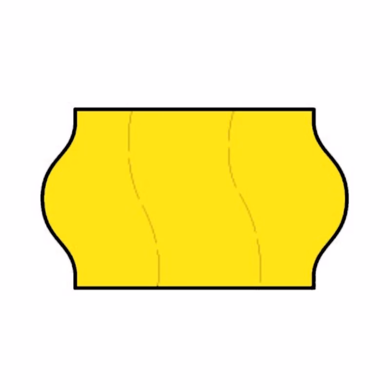 Meto 718 Label 18mm x 11mm Yellow Permanent 1000 labels - 10rolls per pack