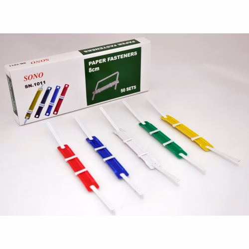 SONO Plastic Paper Fastener 8 cm - 50 per box
