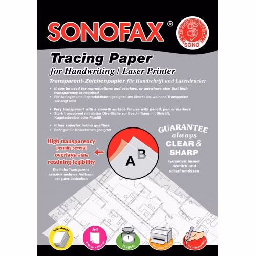 SONOFAX A3 112gsm Tracing Paper 50 sheets per pack
