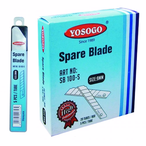 YOSOGO Spare Blade Small 9mm - 5 pieces per tube,